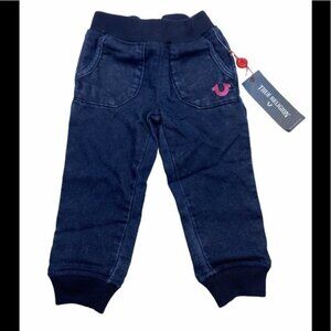 NWT!  True Religion Mineral Denim Joggers 2T